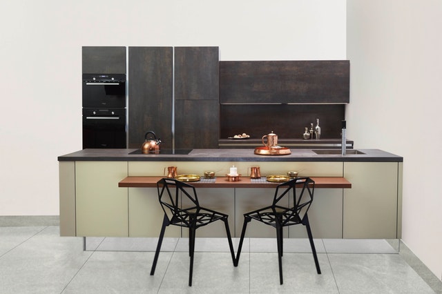 copper elements in kitchen